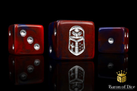 Imperial Helm Dice - Red