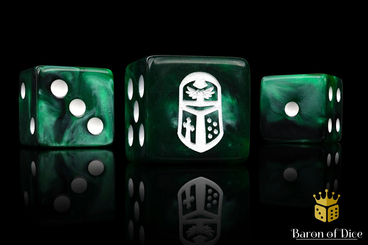 Imperial Helm Dice - Green