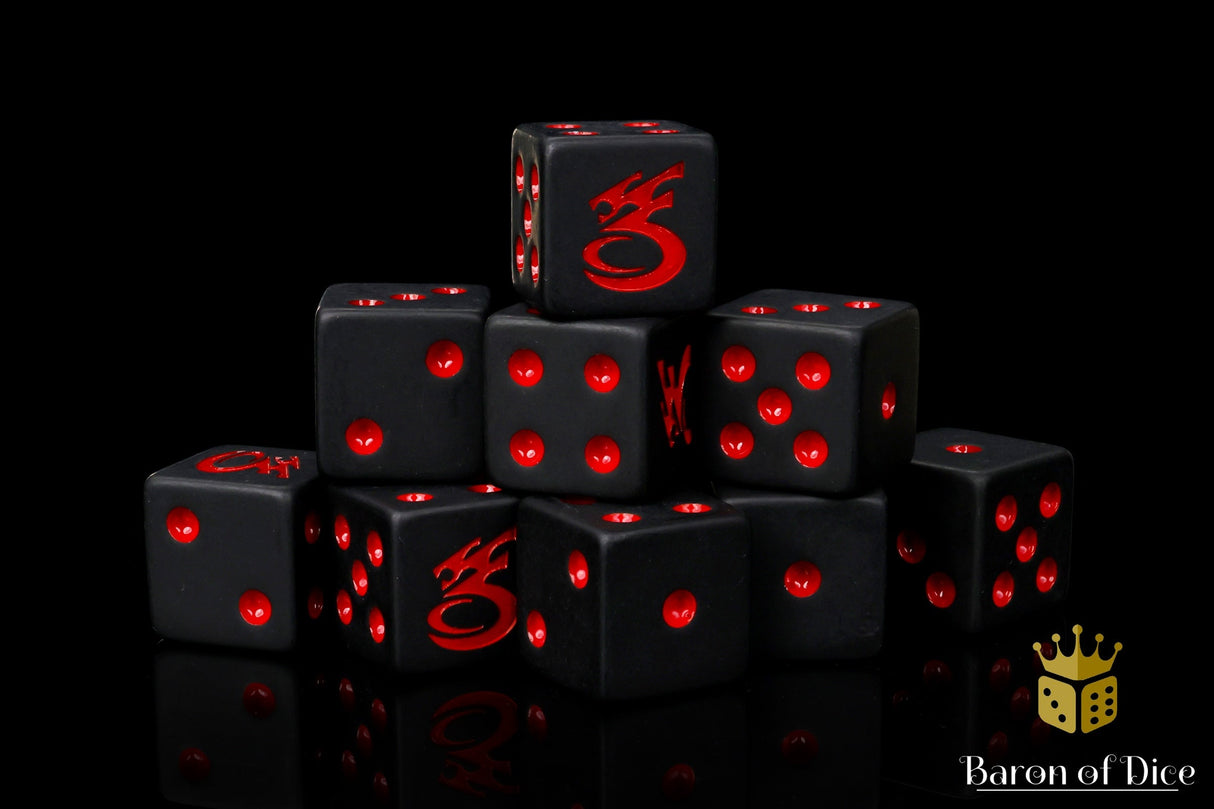 Space Corsairs Dice - Matte Black