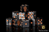 Day of the Dead Dice - Orange Coffin