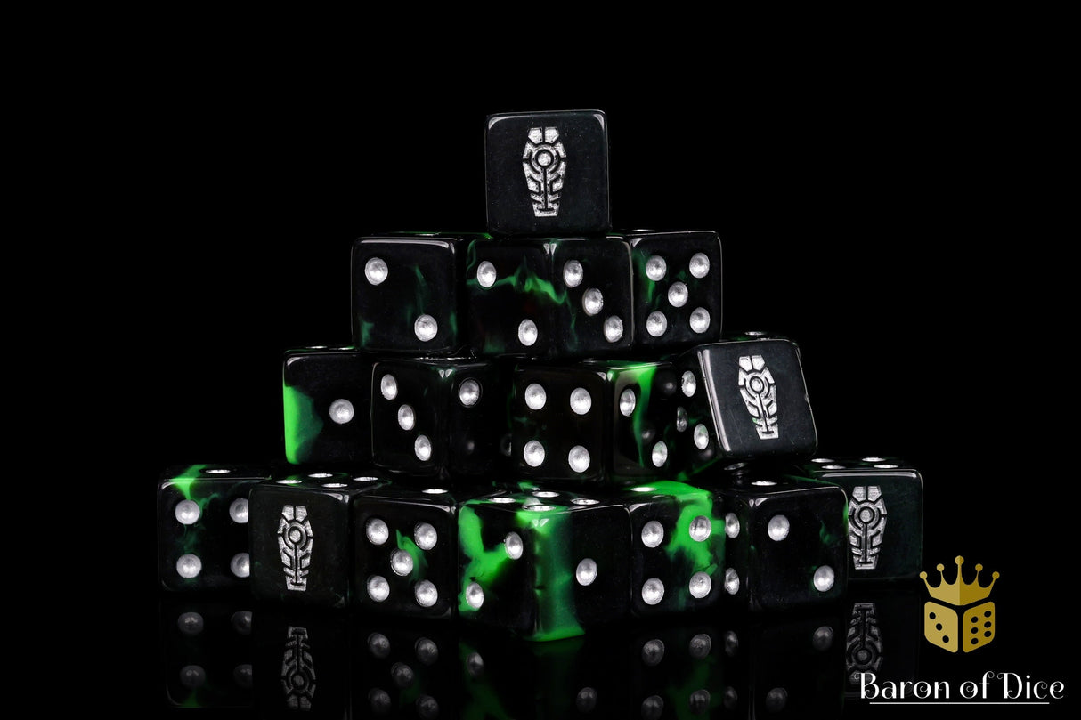 Day of the Dead Dice - Silver Coffin