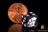 Alien Dice - Purple & White