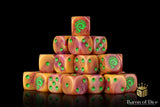 Alien Dice - Orange & Green