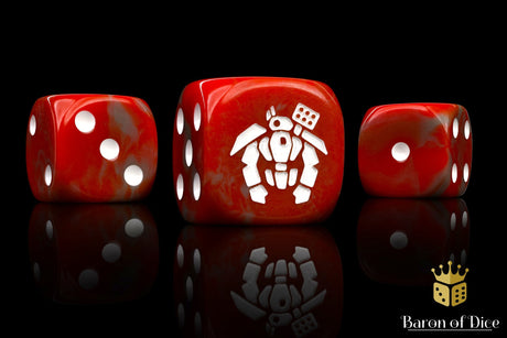 Crisis Robot Dice - Red