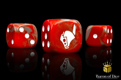 Robot Helm Dice - Red