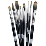 Trekell Spectrum Long Handle Artist Brushes | Versatile Synthetic Bristles