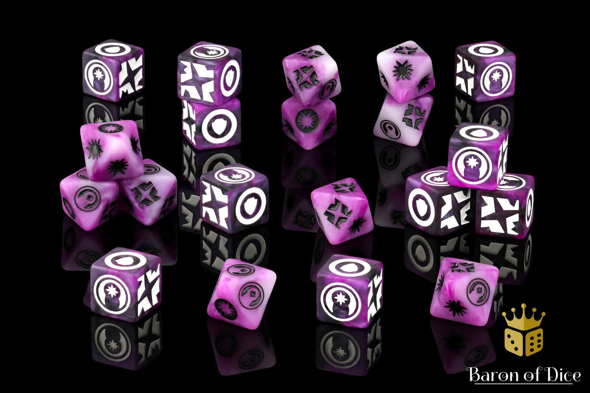 Good Karma (Purple) Galactic Skirmish Dice - Set of 20