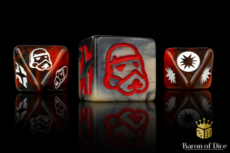 Trooper (Red) Galactic Skirmish Dice - Set of 20