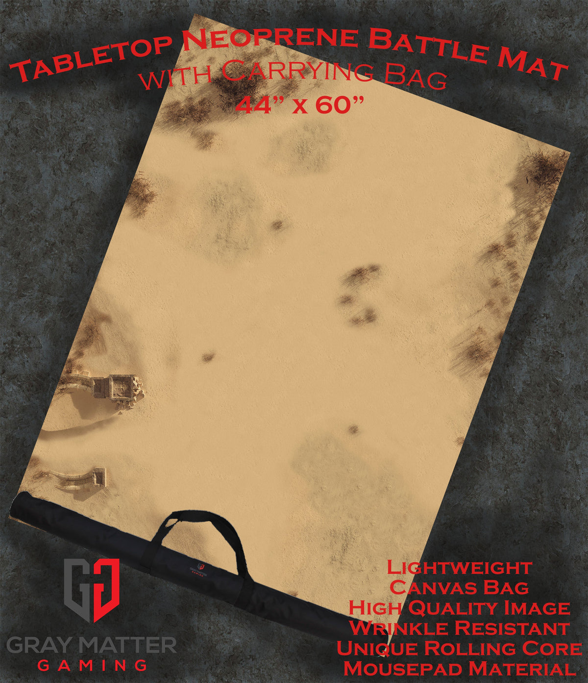 Sandy Dunes - Neoprene Battle Mat with Bag