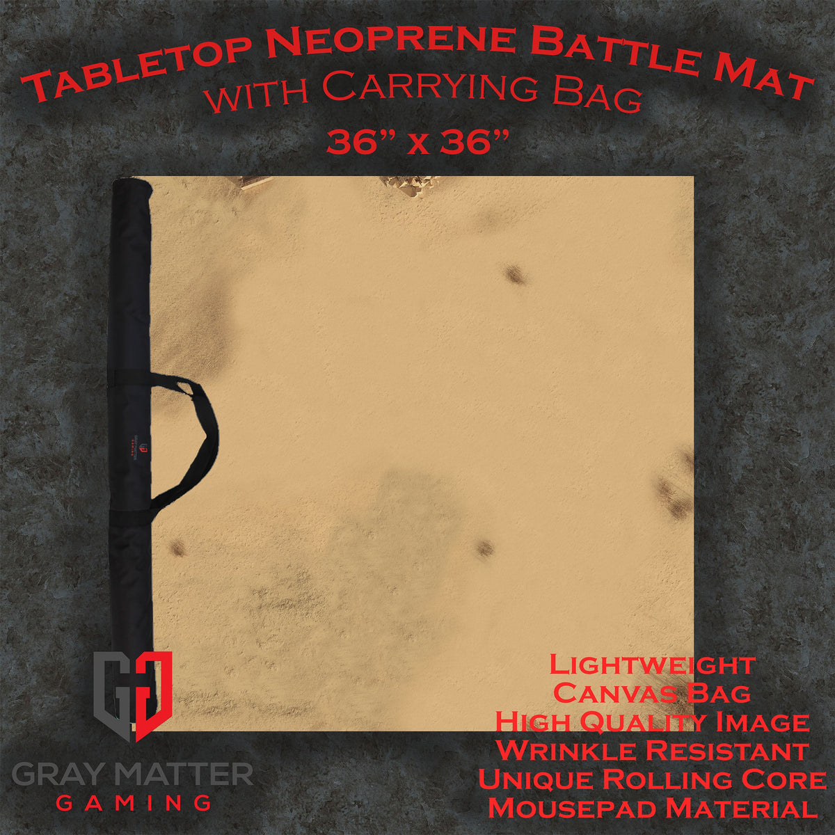 Sandy Dunes - Neoprene Battle Mat with Bag