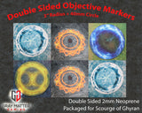 Double Sided Neoprene 7.57" Objective Markers - Scourge of Ghyran