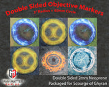 Double Sided Neoprene 7.57" Objective Markers - Scourge of Ghyran