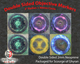 Double Sided Neoprene 7.57" Objective Markers - Scourge of Ghyran