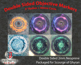 Double Sided Neoprene 7.57" Objective Markers - Scourge of Ghyran