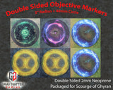 Double Sided Neoprene 7.57" Objective Markers - Scourge of Ghyran