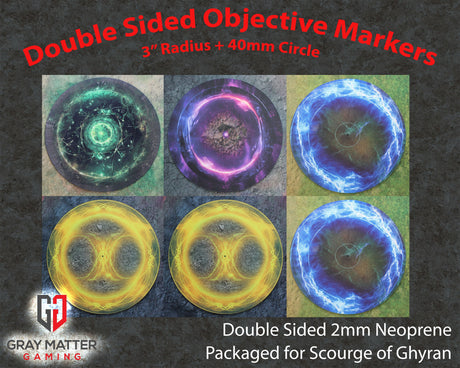 Double Sided Neoprene 7.57" Objective Markers - Scourge of Ghyran