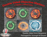 Double Sided Neoprene 7.57" Objective Markers - Scourge of Ghyran