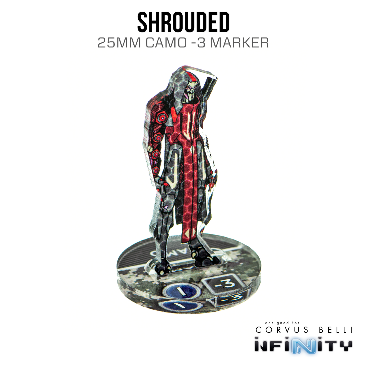 Infinity 3D Markers: Shrouded (25mm Camo -3) – Wargame Portal