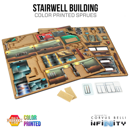 Xiguan Stacks - Stairwell Building [Color Printed]