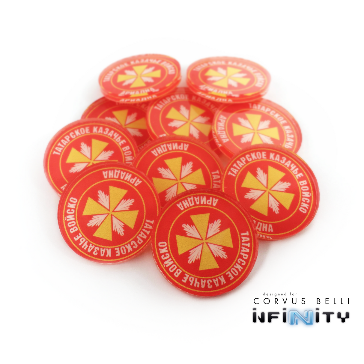 Full Color Infinity Faction Markers, 25mm (Bag of 10)