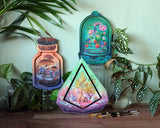 Trekell Bottle Terrarium Floater Panel - Wooden Painting Canvas