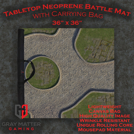 Town Center - Neoprene Battle Mat - Warhammer, AoS, 40K, Kill Team, MCP, Shatterpoint, Legion, More