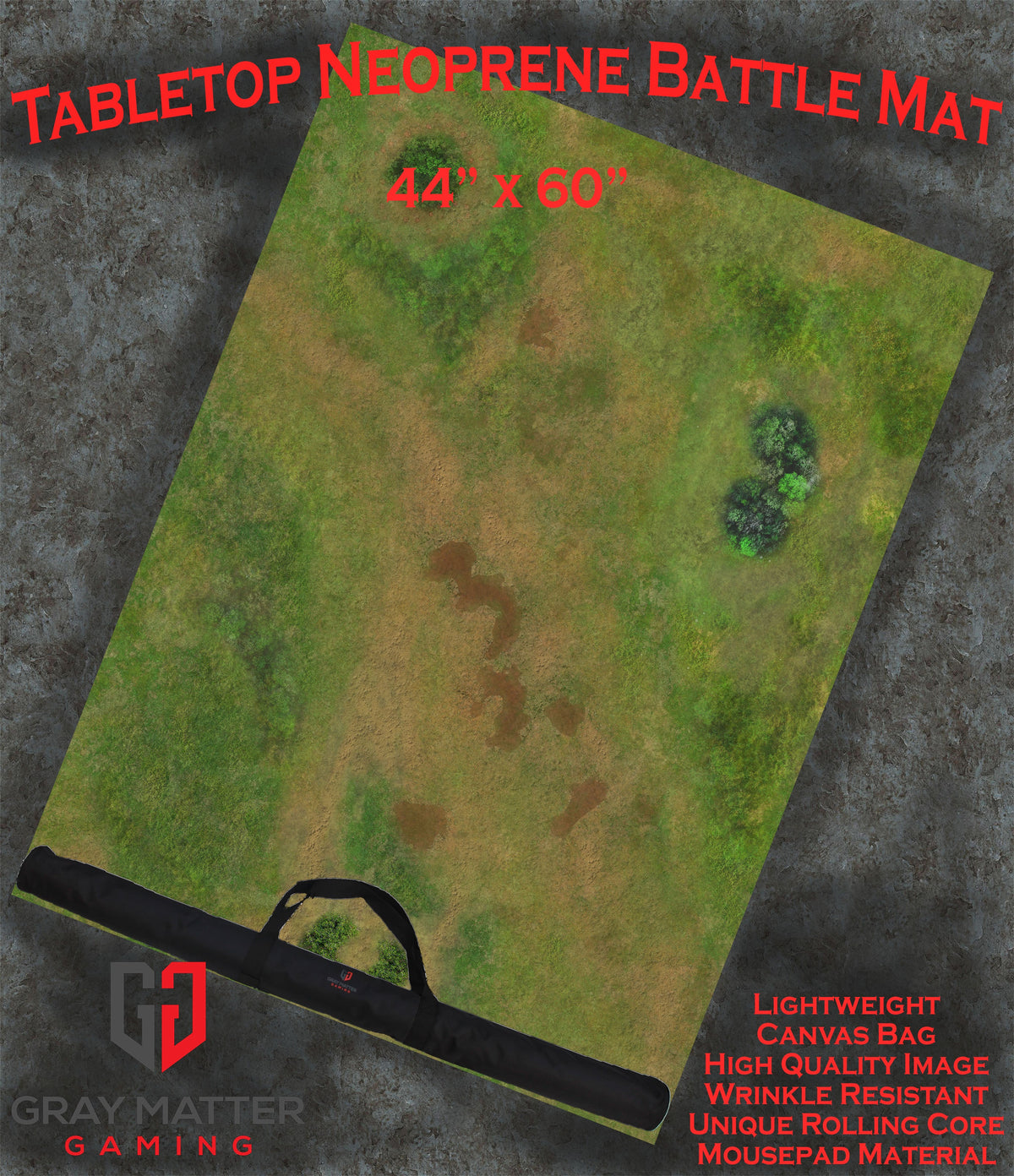Traveler's Road - Neoprene Battle Mat with Bag