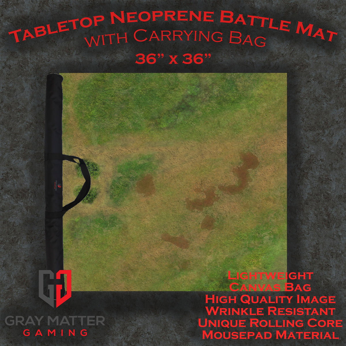 Traveler's Road - Neoprene Battle Mat with Bag