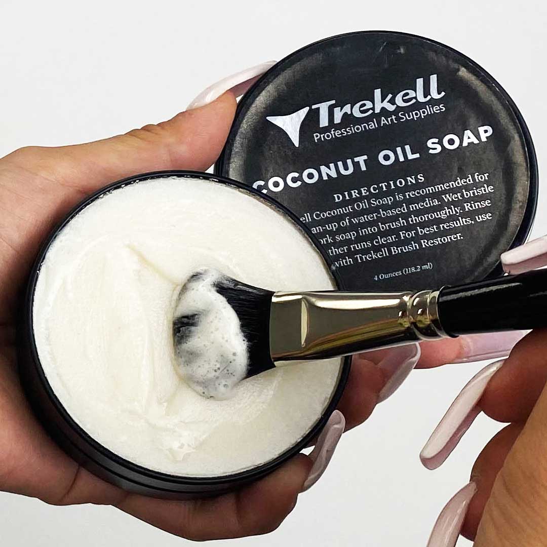 Trekell Coconut Oil Soap - Premium Cleaner for Water-Based Media - 3oz