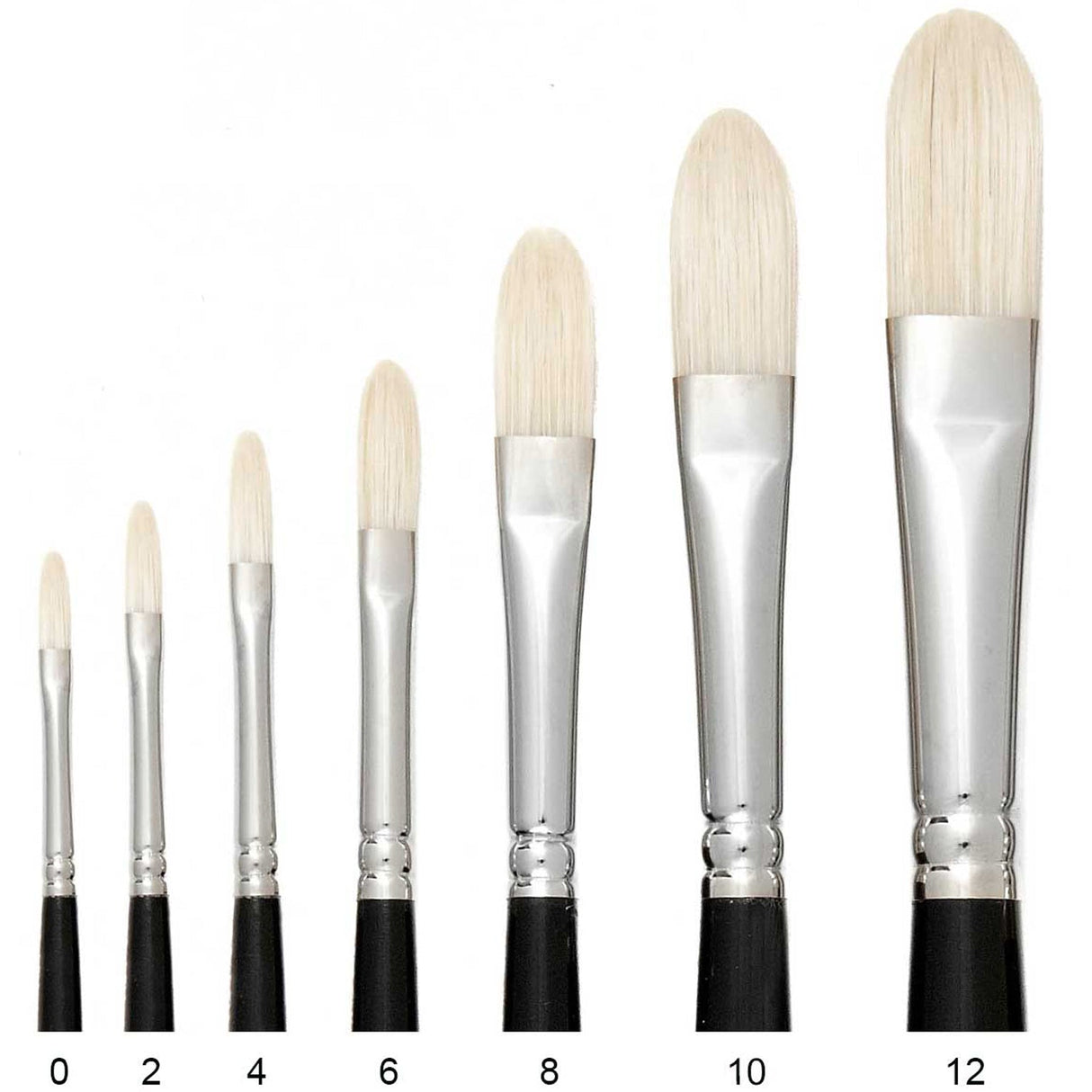 Trekell Hog Bristle Long Handle Artist Brushes for Oil Painting