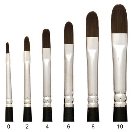 Trekell Onyx Synthetic Squirrel Short Handle Artist Brushes For Watercolor Painting