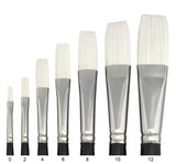 Trekell Opal Synthetic Hog Bristle Artist Brushes - Long Handle for Oil and Acrylic Painting