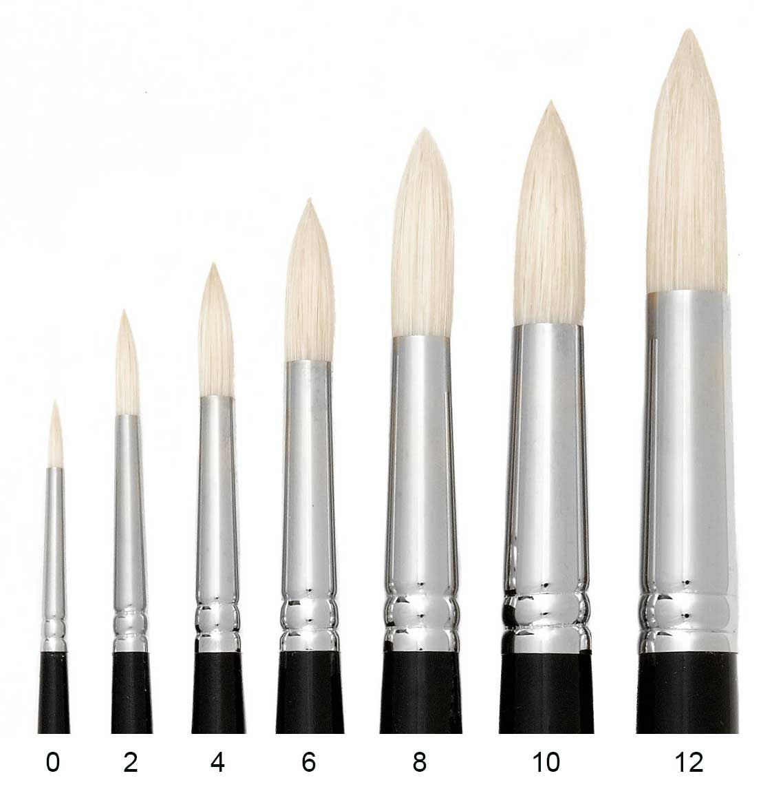 Trekell Hog Bristle Long Handle Artist Brushes for Oil Painting