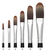 Trekell Spectrum Long Handle Artist Brushes | Versatile Synthetic Bristles