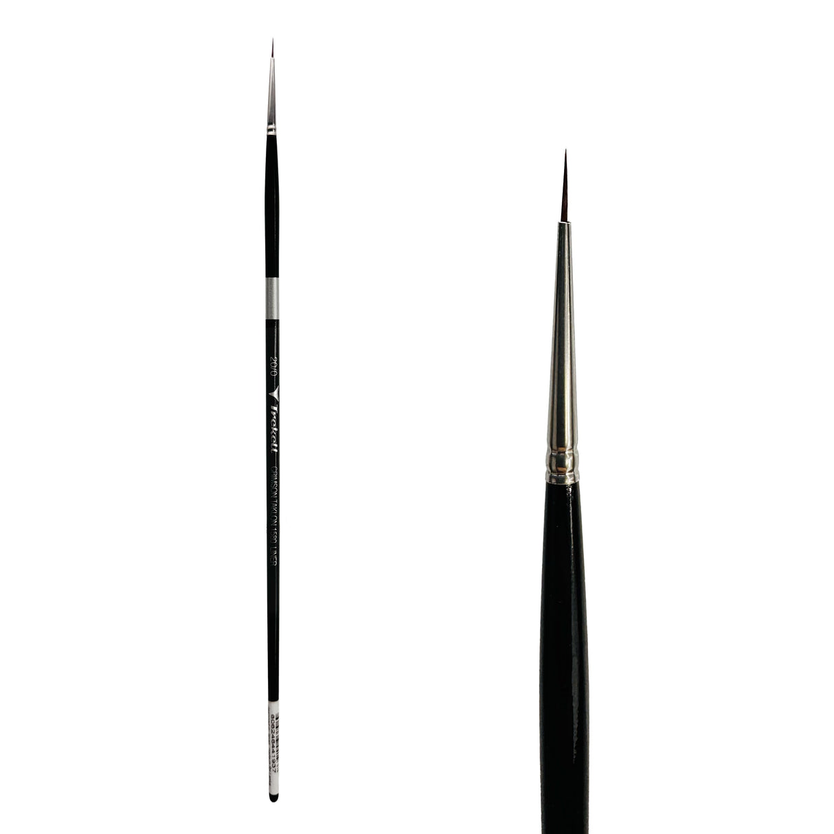 Trekell Crimson Taklon Long Handle Artist Brush - Size #20/0 Liner