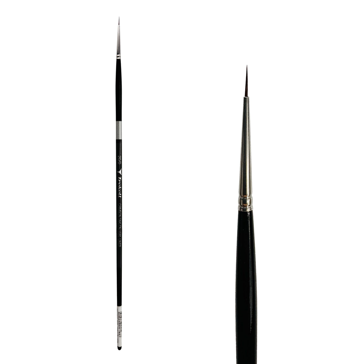 Trekell Crimson Taklon Long Handle Artist Brush - Size #20/0 Liner