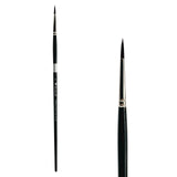 Trekell Crimson Taklon Long Handle Artist Brush - Size #8 Round