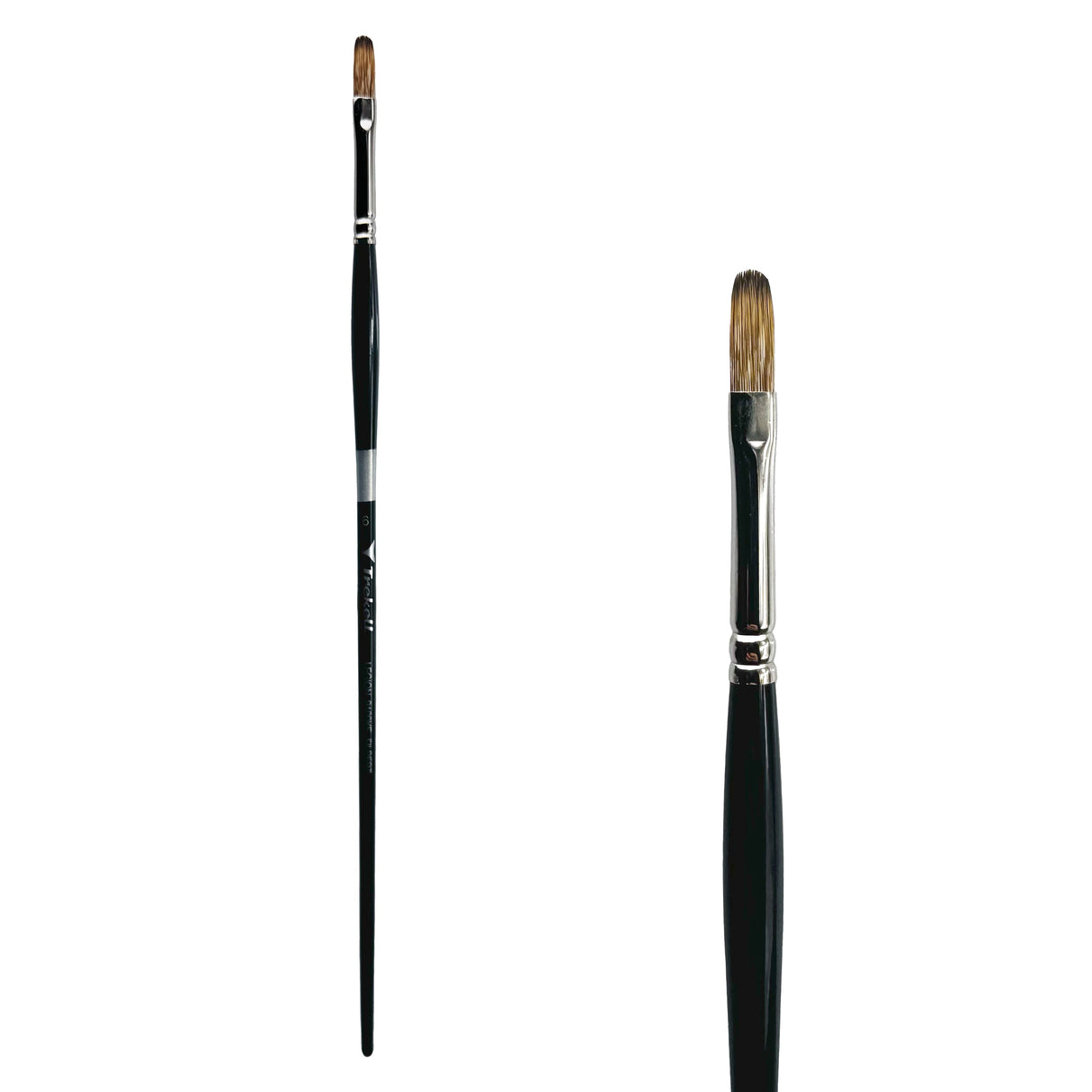 Trekell Legion Synthetic Mongoose Long Handle Artist Brush - Size #6 Filbert