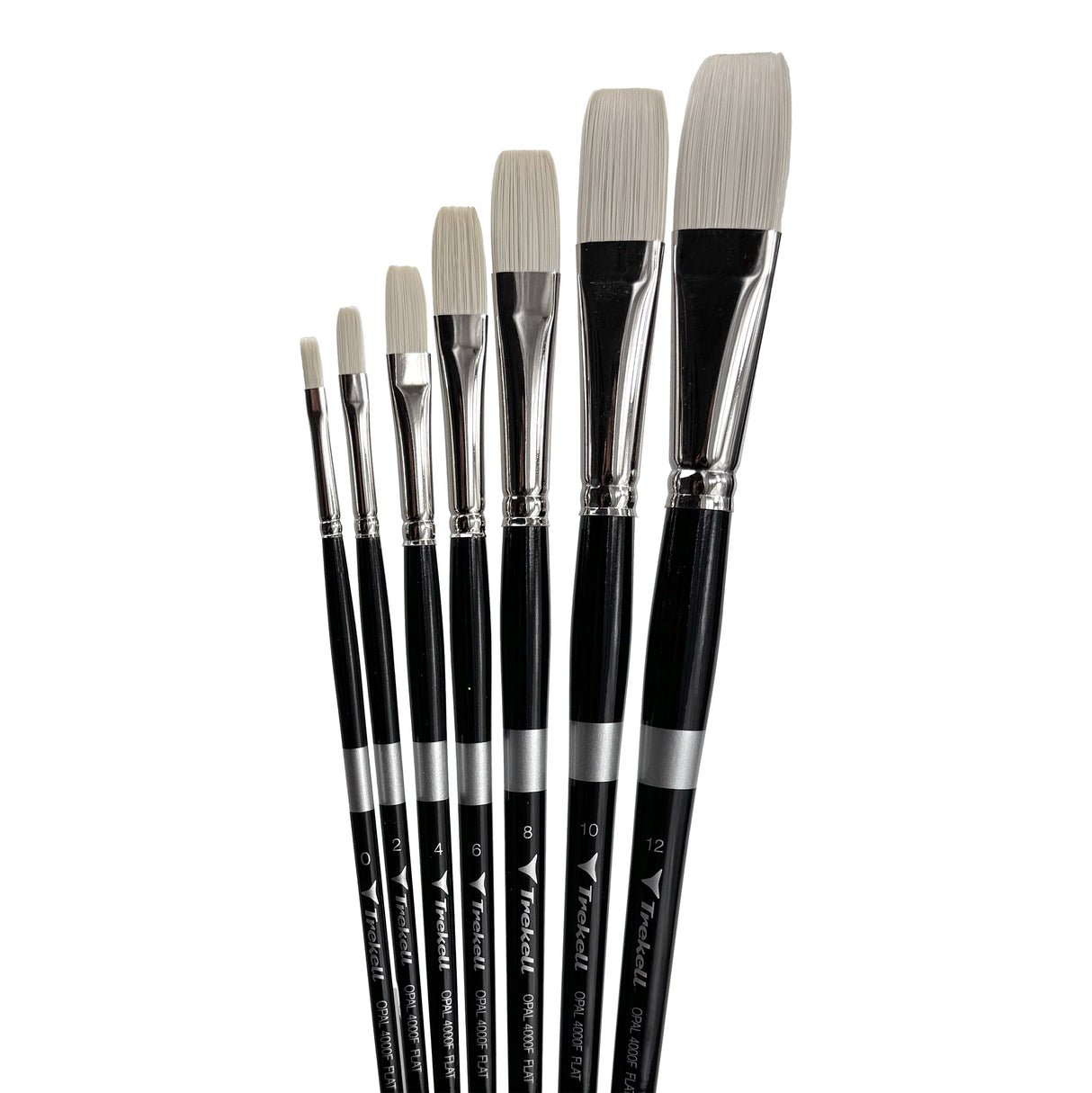 Trekell Opal Complete Flat Brush Set - Long Handle