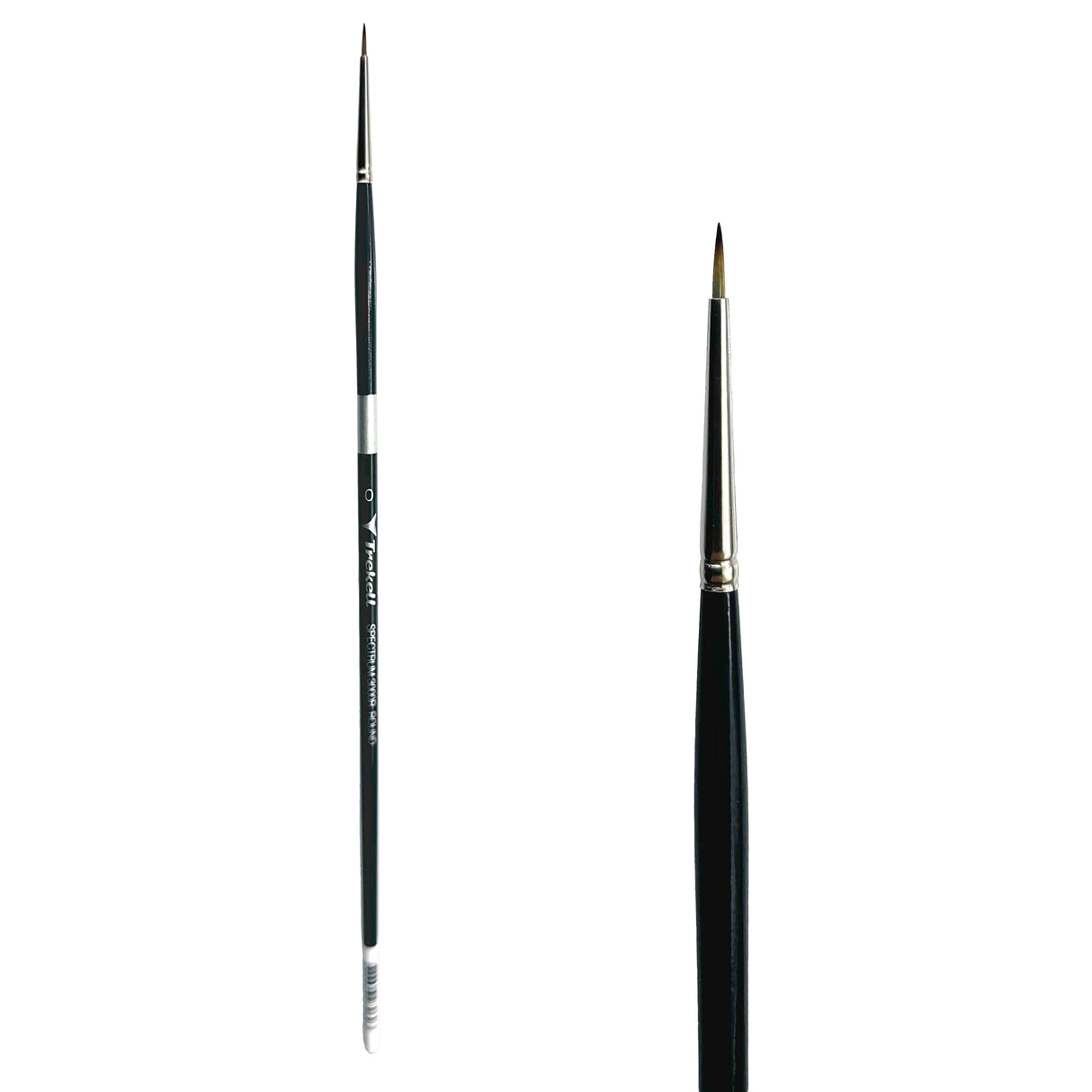 Trekell Spectrum Long Handle Artist Brush - Size #0 Round