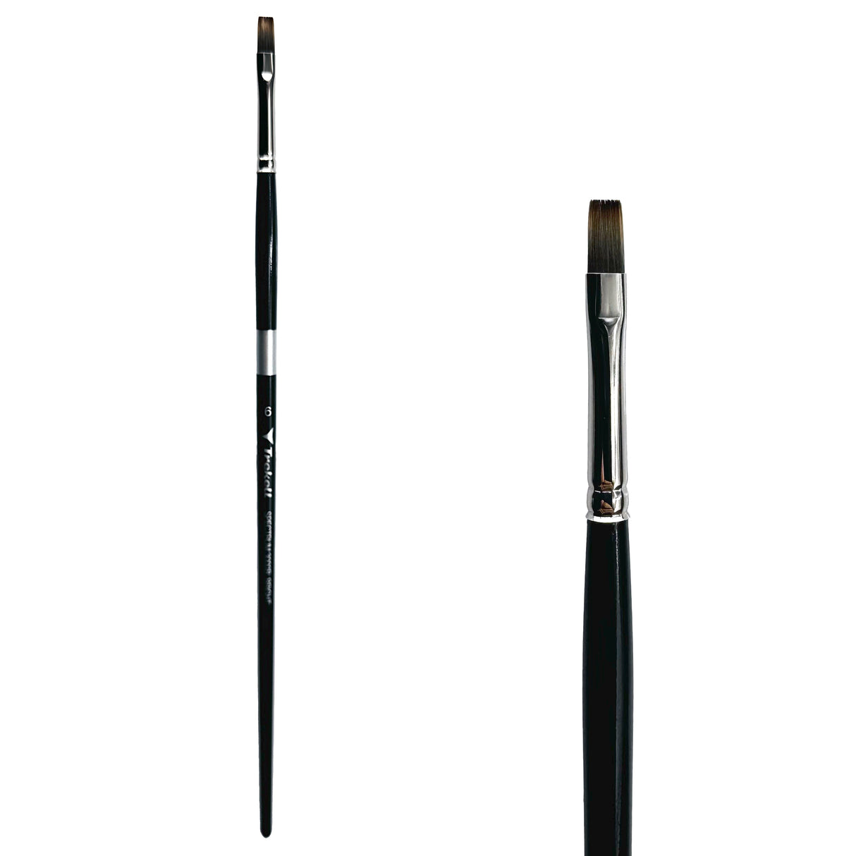 Trekell Spectrum Long Handle Artist Brush - Size #6 Bright