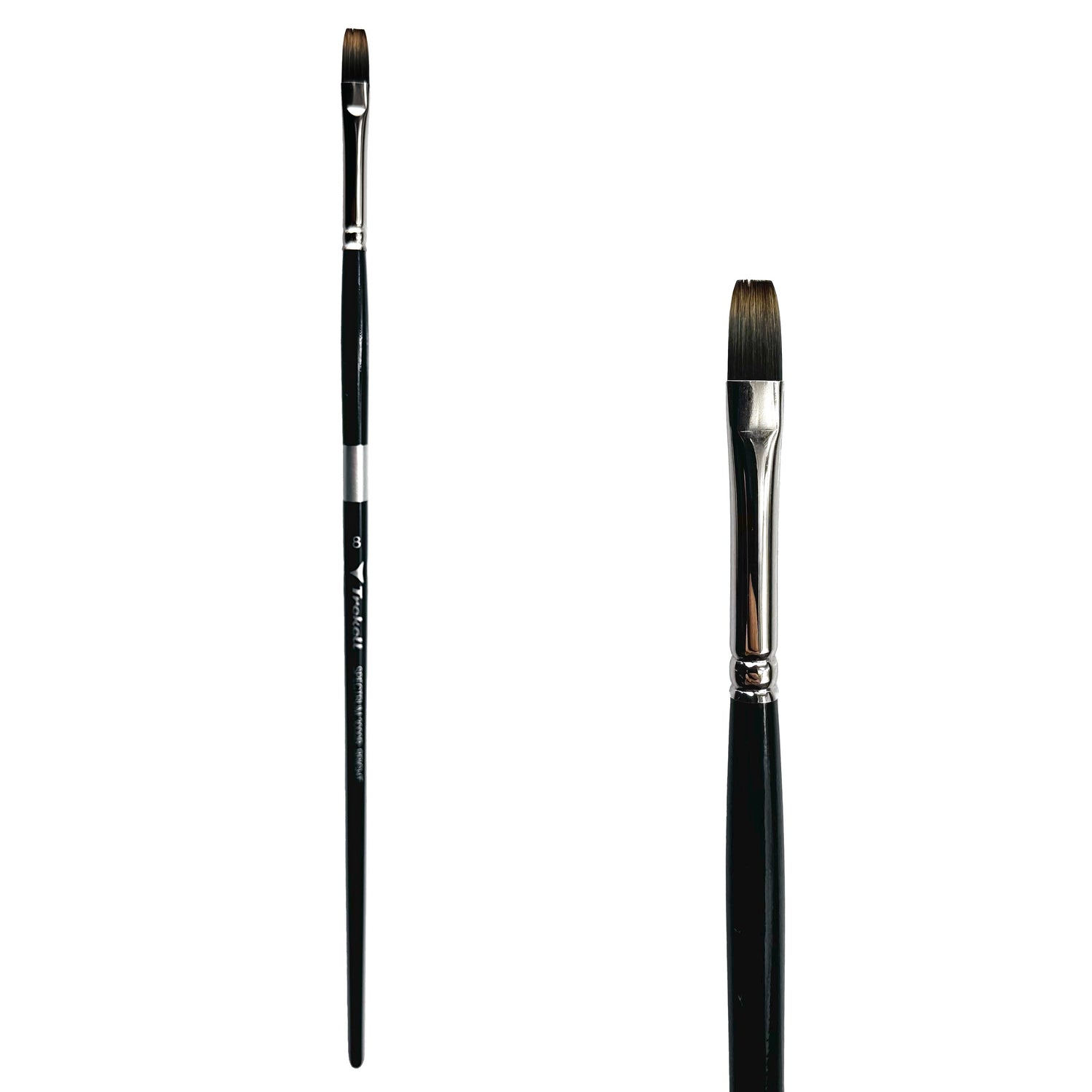 Trekell Spectrum Long Handle Artist Brush - Size #8 Bright