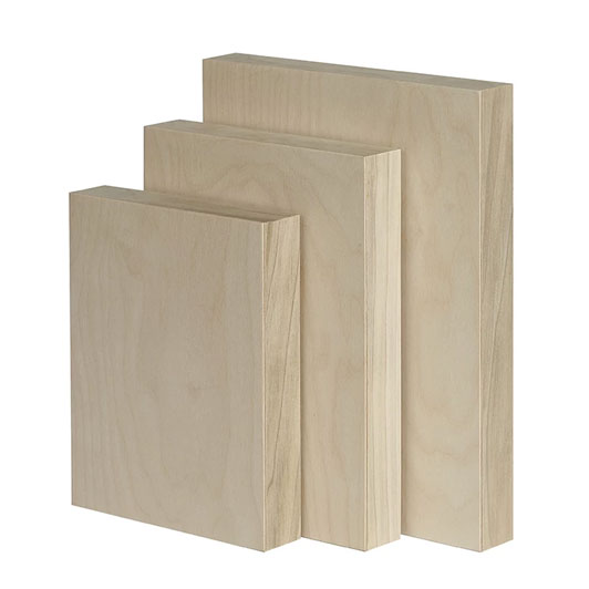 Trekell Raw Baltic Birch Panel - 1 3/4" Gallery Profile Wooden Canvas for Painting