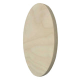 Trekell Raw Baltic Birch Ellipse Panel - 1/2" Thick Oval Wooden Canvas for Painting