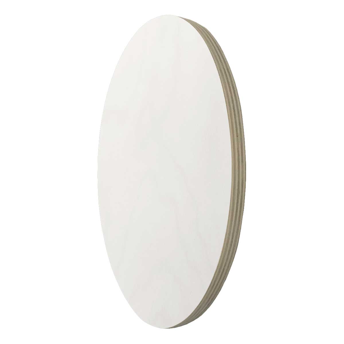 Trekell Gesso Primed Ellipse Panel - Oval Wooden Canvas for Painting