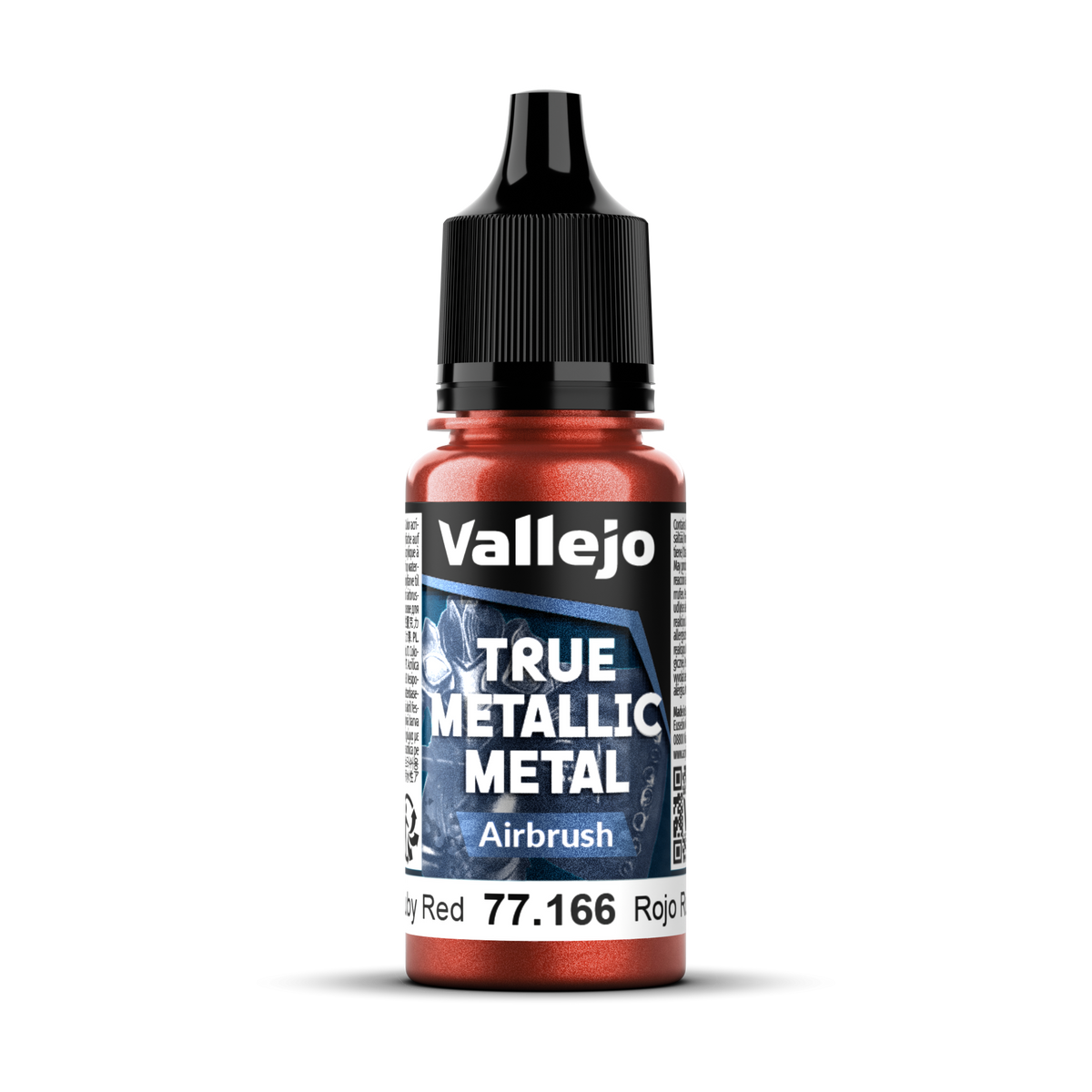 Vallejo True Metallic Metal Ruby Red Airbrush 18ml