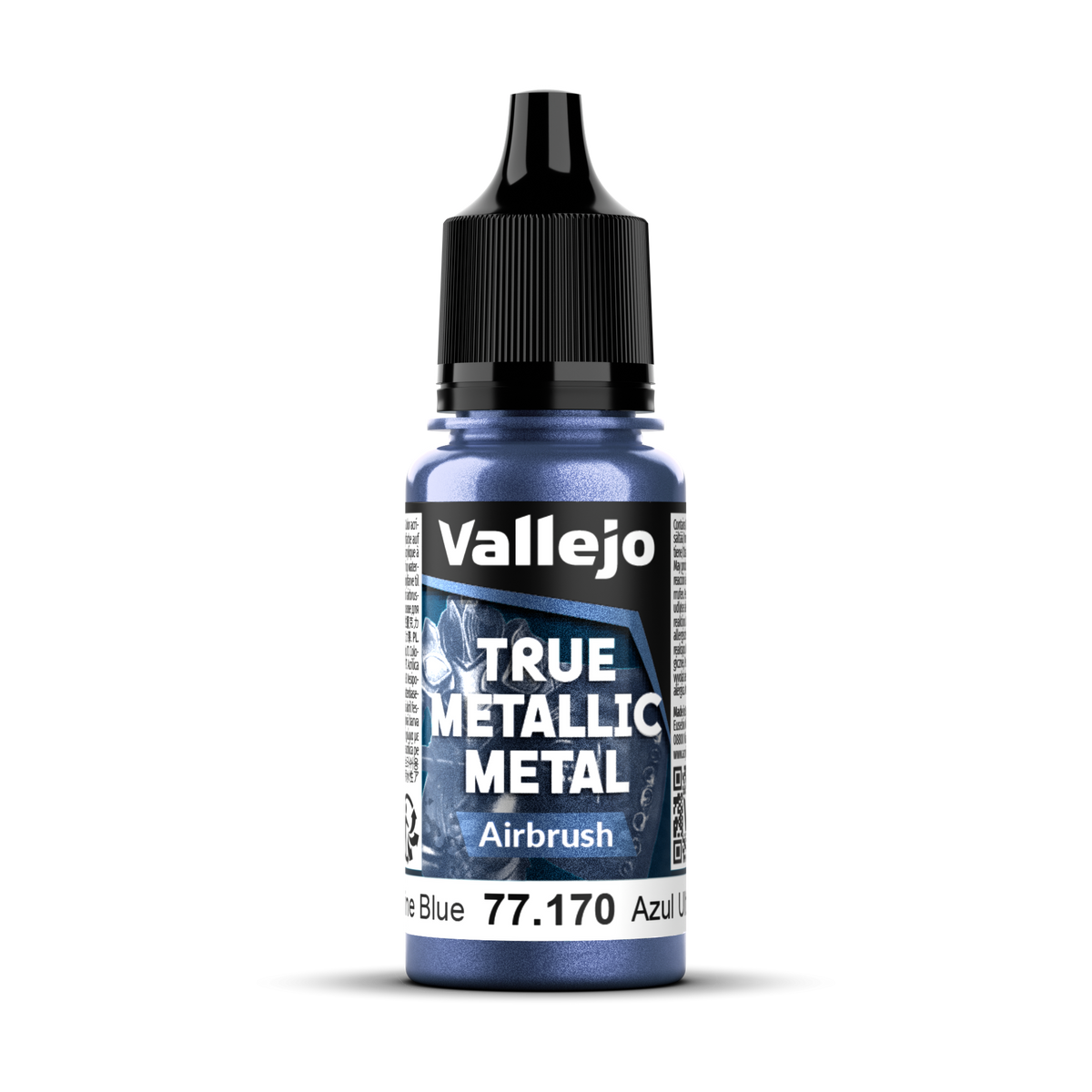 Vallejo True Metallic Metal Ultramarine Blue Airbrush 18ml