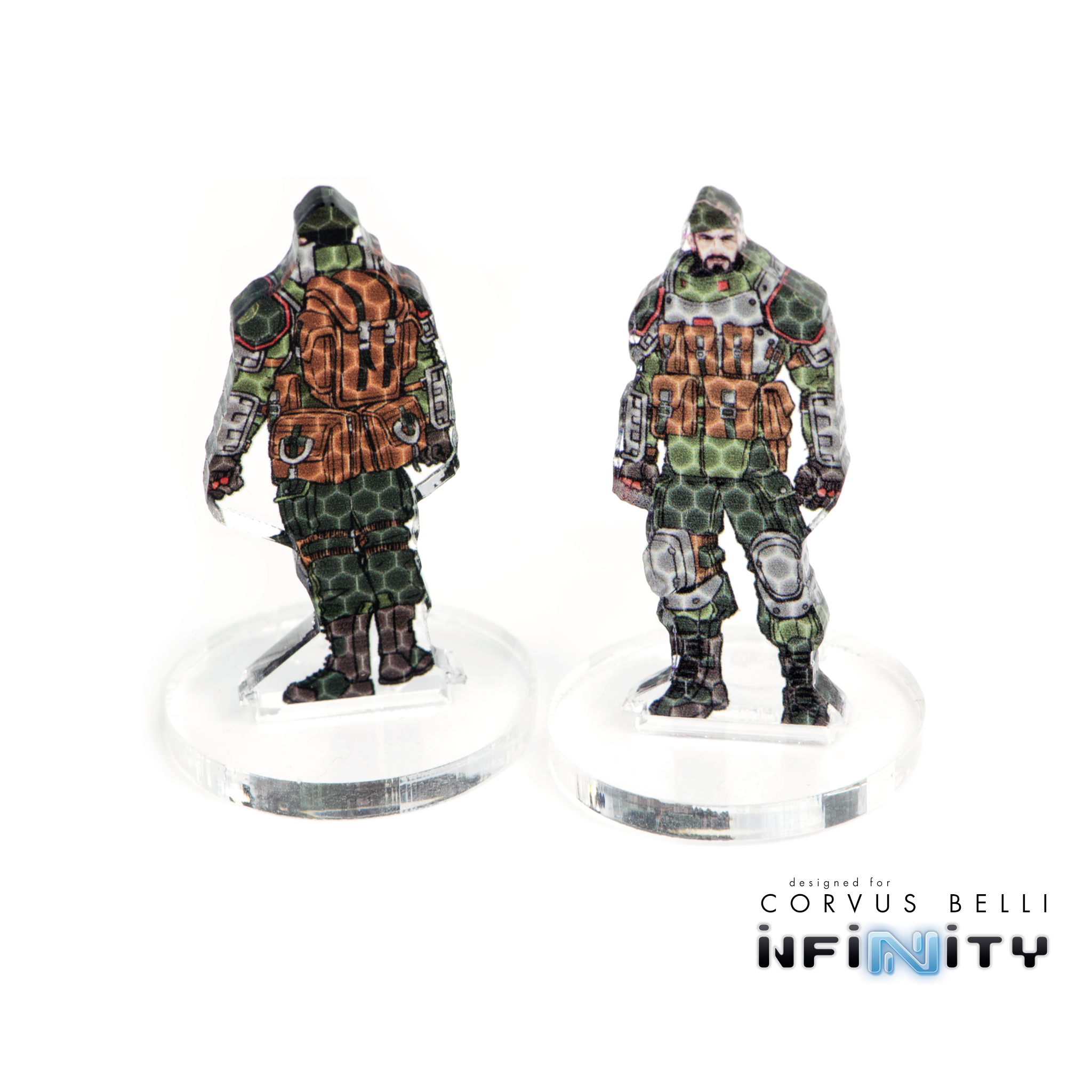 Infinity 3D Markers: Vassily Plushenko (2x 25mm Camo -3, Decoy -1)