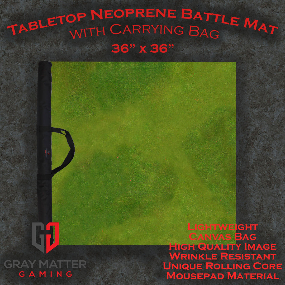 Verdant Fields 2 - Neoprene Battle Mat with Bag