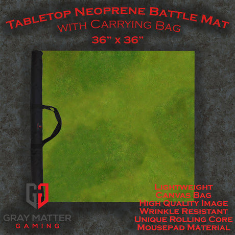 Verdant Fields 2 - Neoprene Battle Mat - Warhammer, AoS, 40K, Kill Team, MCP, Shatterpoint, Legion, More